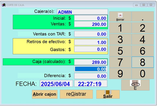 PV Caja Touch.  Punto de Venta  touch para Windows
